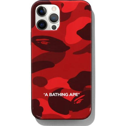 BAPE Color Camo iPhone 12/12 Pro Case Red