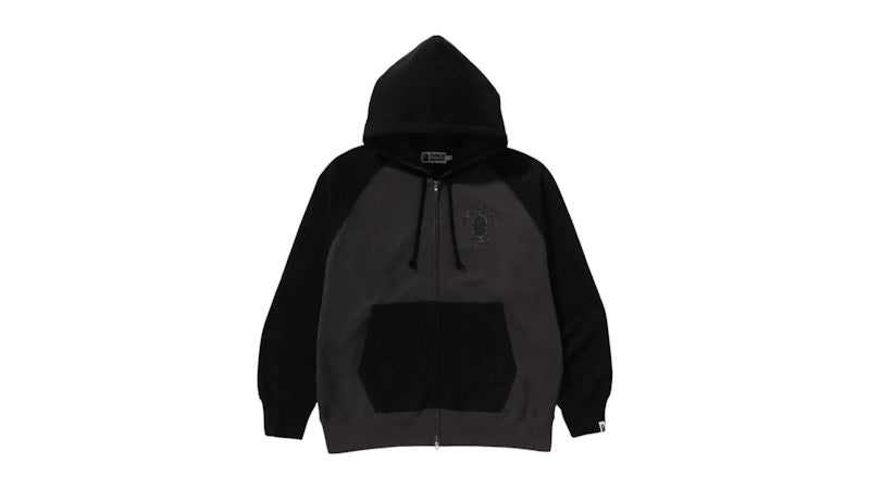 BAPE Color Stone Relaxed Fit Zip Hoodie Black