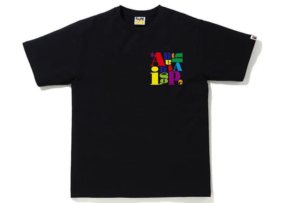 BAPE Colorful A Bathing Ape Logo Tee Black