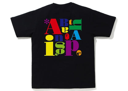 BAPE Colorful A Bathing Ape Logo Tee Black