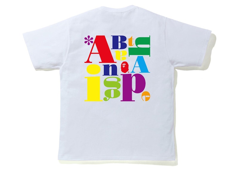 BAPE Colorful A Bathing Ape Logo Tee White