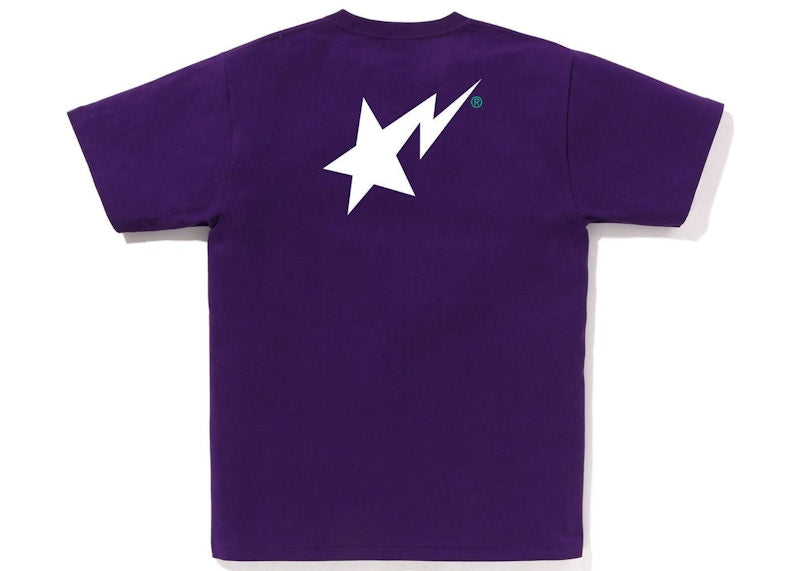 BAPE Colors Bape Sta Logo Tee (SS23) Purple