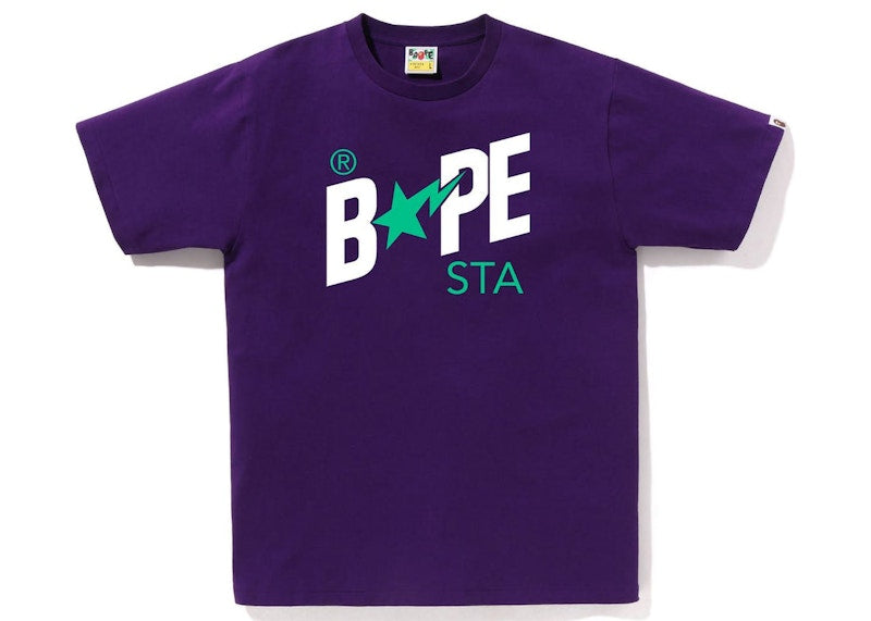 BAPE Colors Bape Sta Logo Tee (SS23) Purple