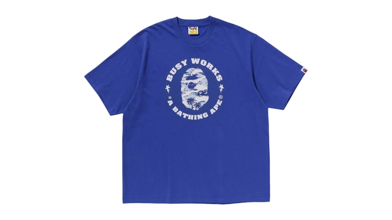 BAPE Colors Busy Works Sta Tee Tee Blue