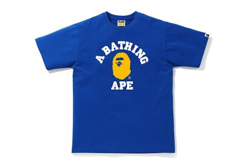 BAPE Colors College T-shirt Blue/Yellow
