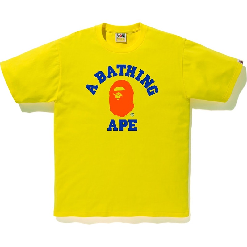 BAPE Colors College Tee (FW19) Yellow