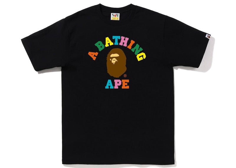 BAPE Colors College Tee (SS23) Black Multi