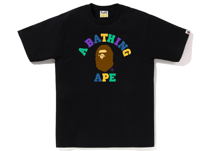 BAPE Colors College Tee (SS23) Black