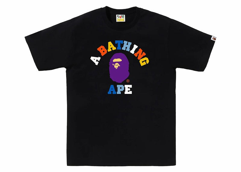 BAPE Colors College Tee (SS24) Black