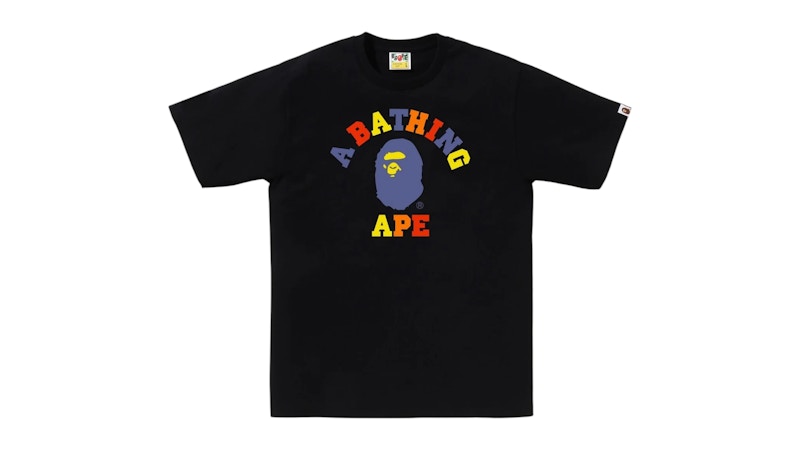 BAPE Colors College Tee Tee Black