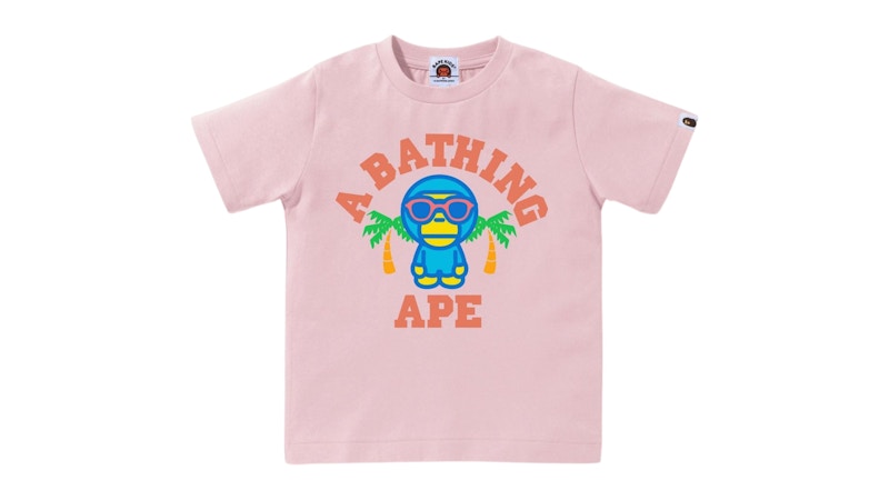 BAPE Colors Milo College Summer Tee Pink