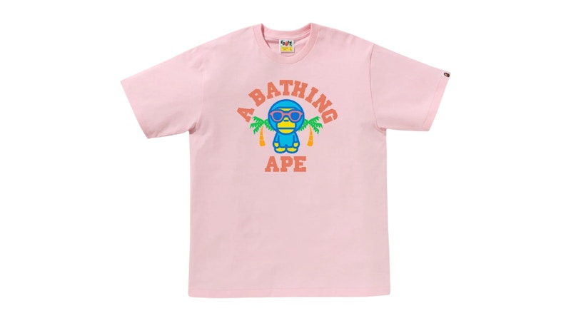 BAPE Colors Milo College Summer Tee (SS25) Pink