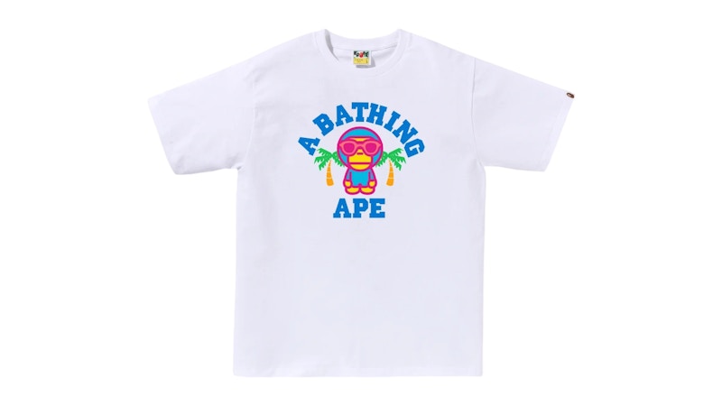 BAPE Colors Milo College Summer Tee (SS25) White