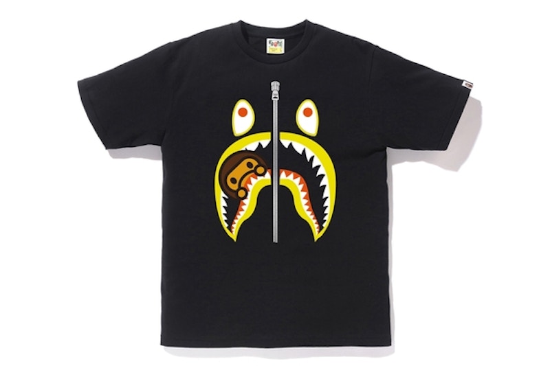 BAPE Colors Milo Shark Tee Black
