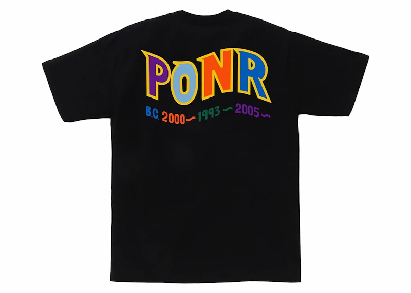 BAPE Colors Shark PONR Tee Black
