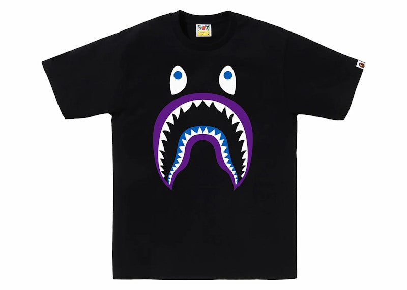 BAPE Colors Shark PONR Tee Black