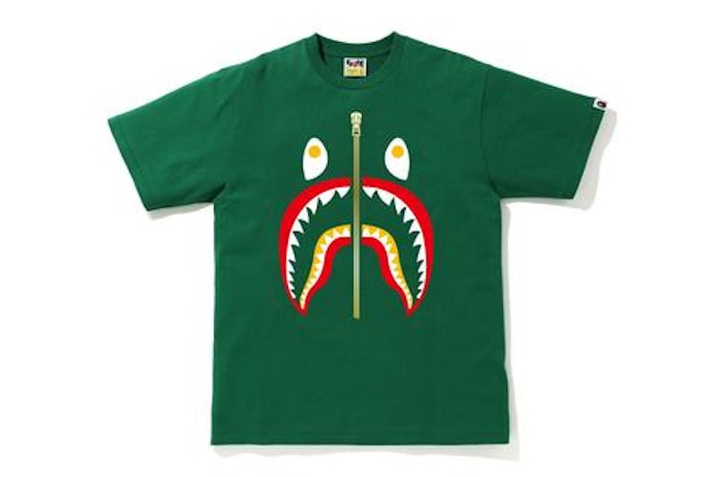 BAPE Colors Shark T-shirt Green/Red
