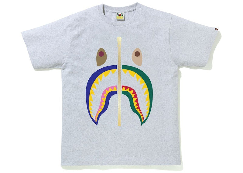 BAPE Colors Shark Tee Grey