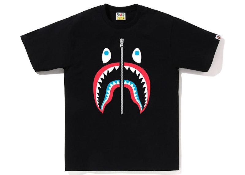 BAPE Colors Shark Tee (SS23) Black