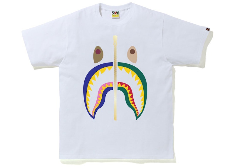 BAPE Colors Shark Tee White