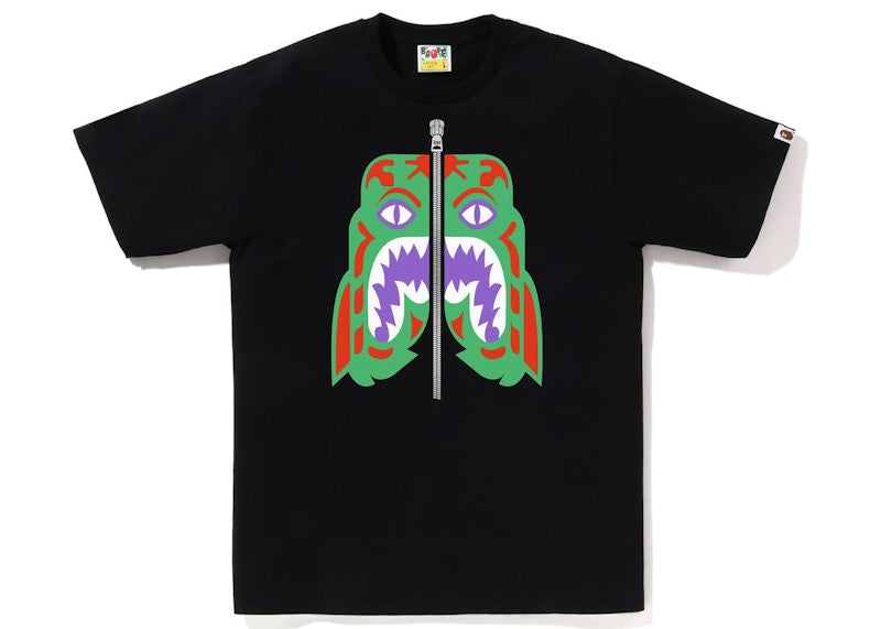 BAPE Colors Tiger Tee Black
