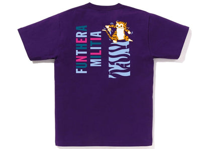 BAPE Colors Tiger Tee Purple