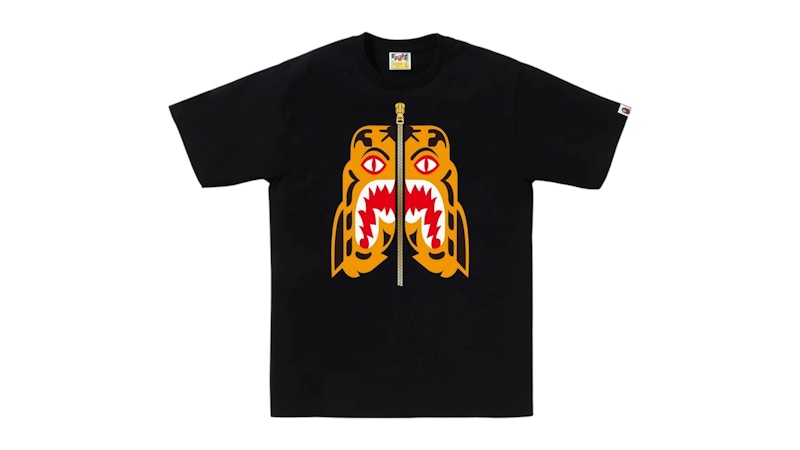 BAPE Colors Tiger Tee Tee Black