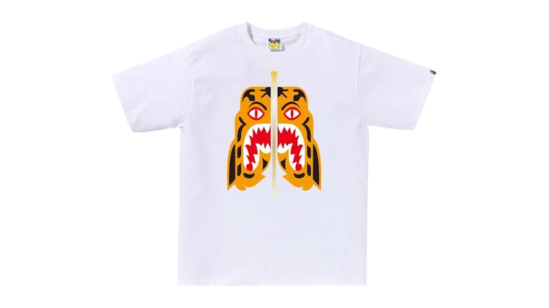 BAPE Colors Tiger Tee Tee White