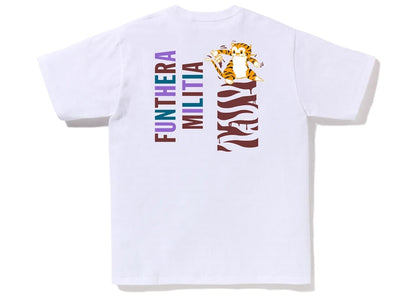 BAPE Colors Tiger Tee White