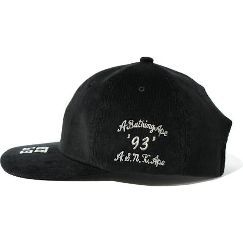 BAPE Corduroy Panel Cap Black