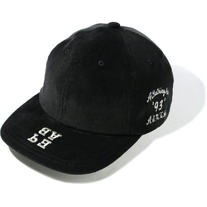 BAPE Corduroy Panel Cap Black