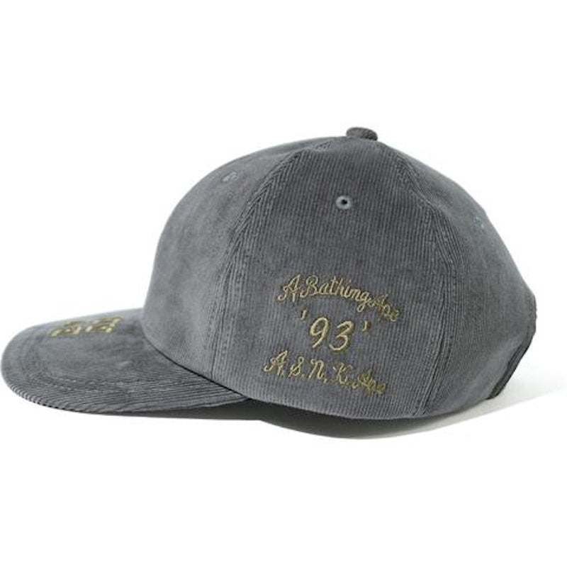 BAPE Corduroy Panel Cap Gray