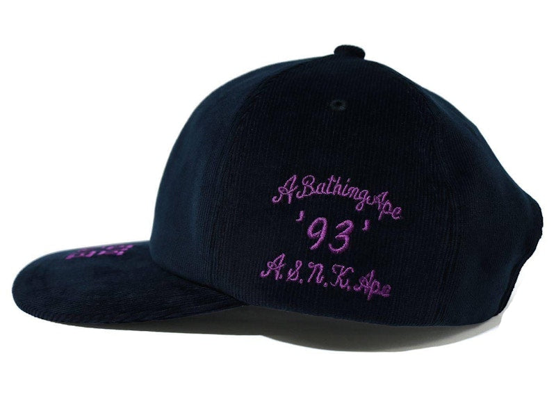 BAPE Corduroy Panel Cap Navy