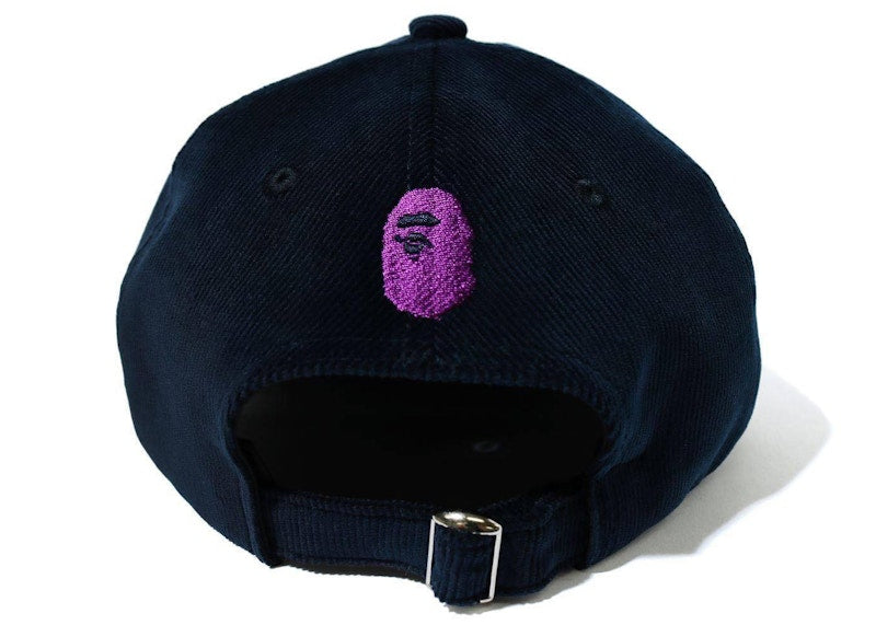 BAPE Corduroy Panel Cap Navy