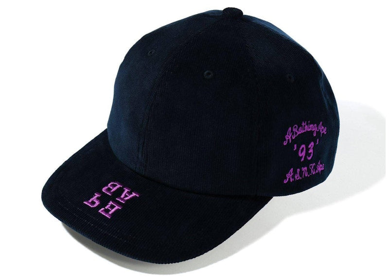 BAPE Corduroy Panel Cap Navy