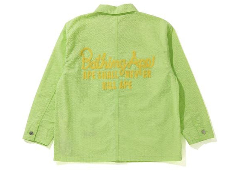 BAPE Coverall Womens Jacket Yellow