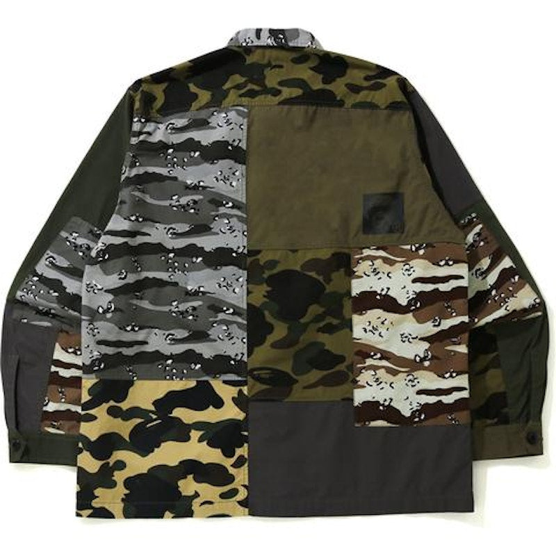 BAPE Crazy Camo Relaxed Military Shirt Multi