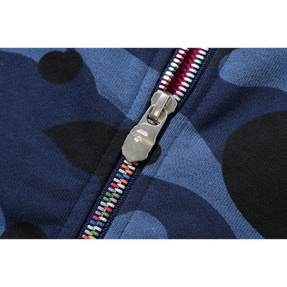 BAPE Crazy Color Camo Full Zip Hoodie Multi