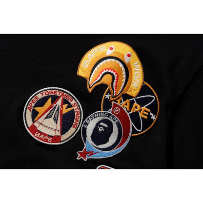 BAPE Crazy Patch Tee Black