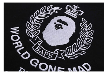 BAPE Crest College Logo Relaxed Fit Tee Black