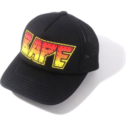 BAPE Crystal Stone Mesh Cap Black