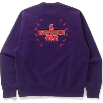 BAPE Crystal Stone Relaxed Crewneck Purple