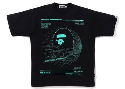 BAPE Cyber Bathing Ape Relaxed Fit Tee Black