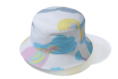 BAPE Def Camo Bucket Hat White