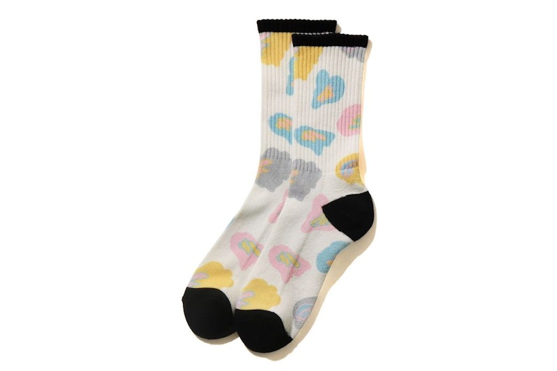 BAPE Def Camo Socks White