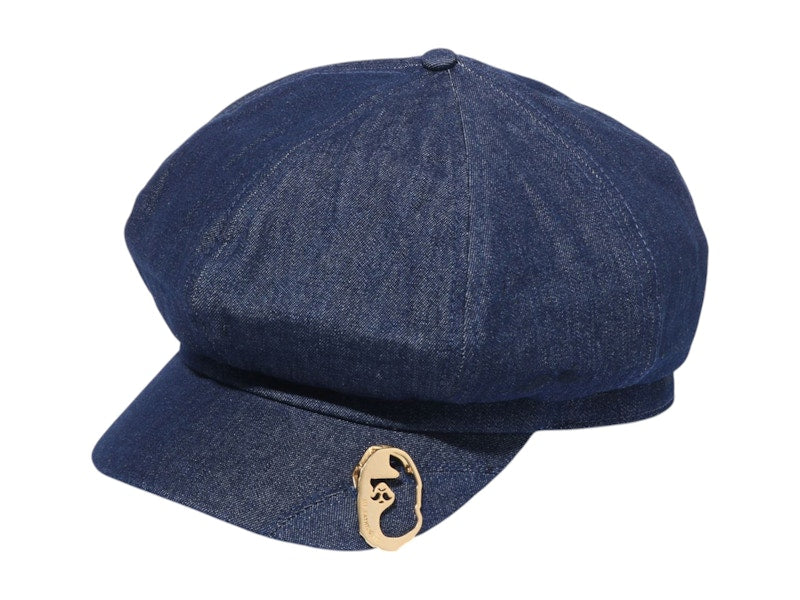BAPE Denim Newsboy Hat Blue