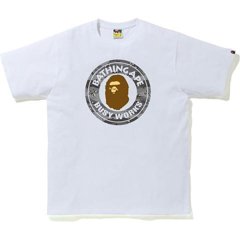 BAPE Desert Camo Busy Works Tee White/Black