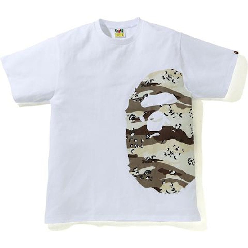BAPE Desert Camo Side Big Ape Head Tee White/Beige