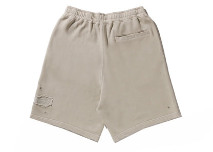 BAPE Destroy Sweat Shorts Ivory