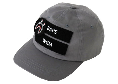 BAPE Detachable Shark Patch Panel Cap Grey